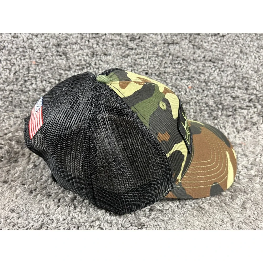 Luke Bryan Camo Trucker Hat Richards American Flag Snapback Cap Camouflage